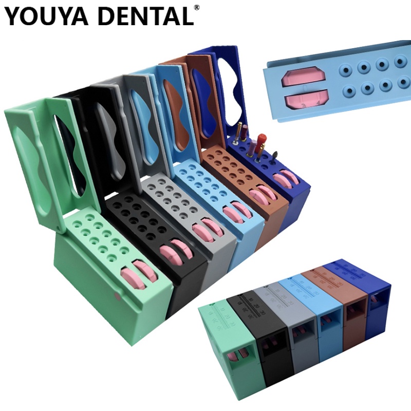 10 Holes Dental Endo Filies Holder Speed Bur Holder Autoclavable Block Case Drill Bit Stand