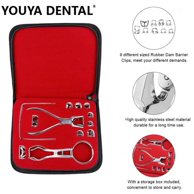 Dental Dam Hole Puncher Set Puncher Pliers for Dentist Perforator Dental Rubber Dam Puncher