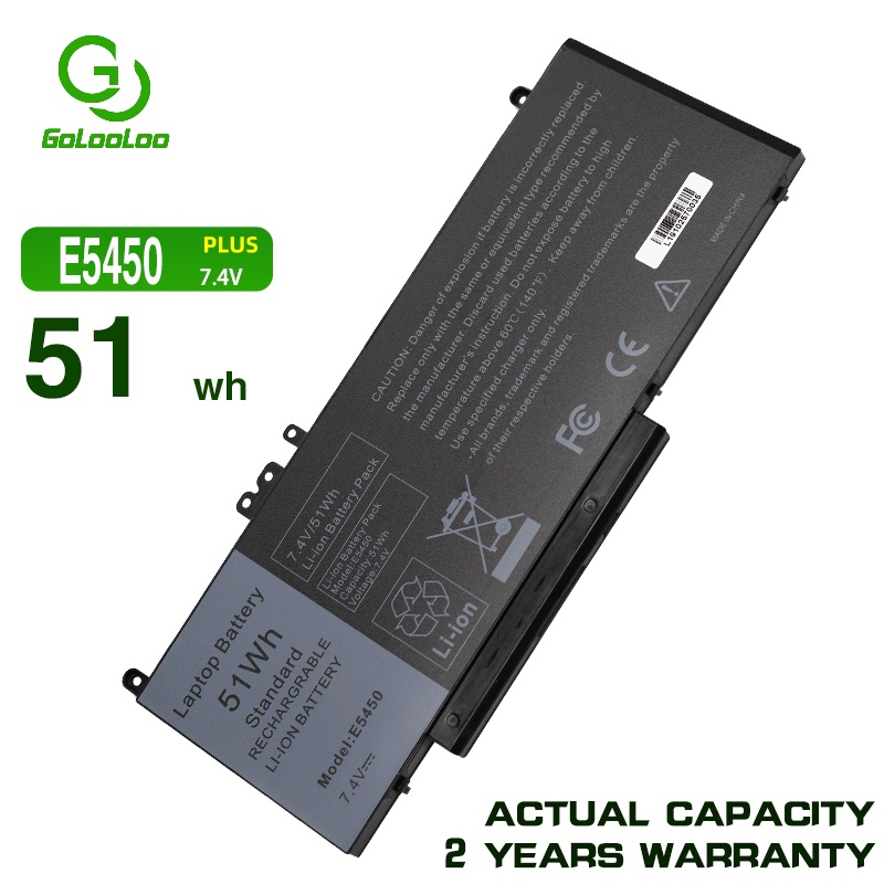Golooloo G5M10 7.4V 51Wh Laptop Battery for DELL Latitude E5250 E5450 E5550 Sereis 8V5GX R9XM9 WYJC2