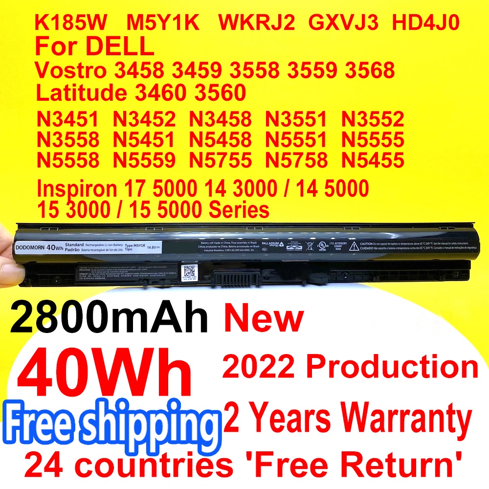 2800MAH 40WH M5Y1K Battery For Dell Inspiron 15 3000 series 15-3551/3552/3567 15 5000 series 5551/55