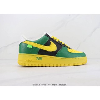 Nike Air Force 107 Nike Air Force One รองเท้าผ้าใบลําลอง ข้อสั้น อเนกประสงค์