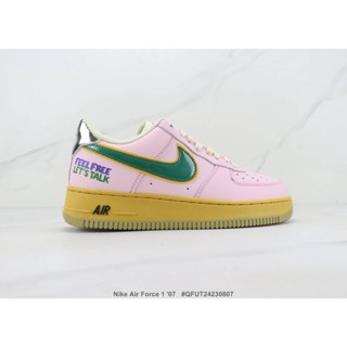 Nike Air Force 107 Nike Air Force One รองเท้าผ้าใบลําลอง ข้อสั้น อเนกประสงค์