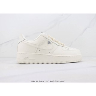 Nike Air Force 107 Nike Air Force One รองเท้าผ้าใบลําลอง ข้อสั้น อเนกประสงค์