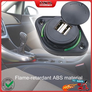 Sp.b ที่ชาร์จอัตโนมัติ สีดํา สําหรับ Auto LED อะแดปเตอร์ชาร์จเร็วในรถยนต์ ฝาปิดแบบหมุน