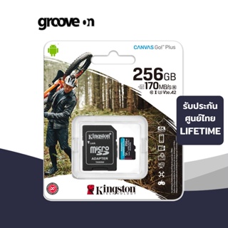 [แท้ พร้อมส่ง] Kingston 256GB Canvas Go! Plus MicroSD Full HD &amp; 4K UHD 170MB/s Read Memory Card + SD Adapter SDCG3