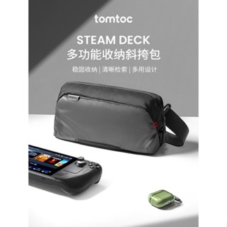 Tomtoc กระเป๋าเก็บของ อเนกประสงค์ แบบถือ สําหรับ Steam Deck Handheld ROG Ally Handheld hori