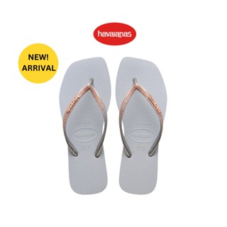 Havaianas รองเท้าผู้หญิง Slim Square Glitter - Ice Grey  รุ่น 41481023498GYXX (รองเท้าแตะ รองเท้า รองเท้าแตะหญิง รองเท้าแตะผู้หญิง)