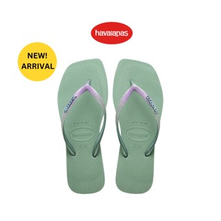 Havaianas รองเท้าผู้หญิง Slim Square Glitter - Green  รุ่น 41481021809GNXX (รองเท้าแตะ รองเท้า รองเท้าแตะหญิง รองเท้าแตะผู้หญิง)