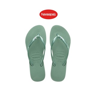 Havaianas รองเท้าแตะ Swarovski Slim Crystal Flip Flops CLAY รุ่น 41456511809GNXX