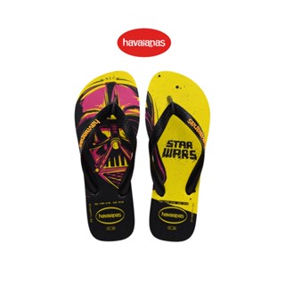 Havaianas รองเท้าแตะ Star Wars Flip Flops BLACK/YELLOW POP BLACK/YELLOW รุ่น 41351852127BKYL