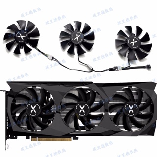 พัดลมระบายความร้อนการ์ดจอ XFX XFX RX6700XT 12GB Speedster Snow Wolf Edition129215Su