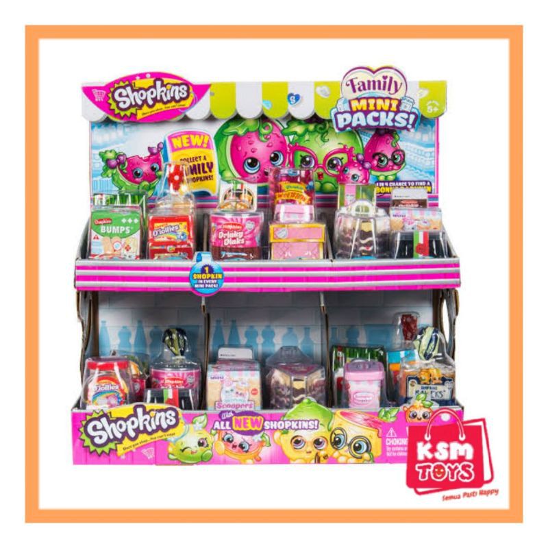 ❤❤❤🔥🔥🔥Shopkins Family Mini Packs Surprised Collection Toys