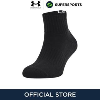 UNDER ARMOUR Core Quarter ถุงเท้าออกกำลังกายผู้ใหญ่ (แพ็ค 3 คู่)