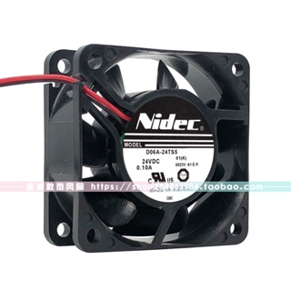 พัดลมอินเวอร์เตอร์ NIDEC D06A-24TS5 01 05 06 24V 0.10A 6025 ขนาด 6 ซม. สไตล์ญี่ปุ่น