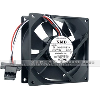 ใหม่ พัดลมระบายความร้อน NMB 3612VL-S5W-B79 A90L-0001-0577 24V 0.32A