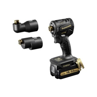 Panasonic Ez1Pd1T1G [Exena P Series ไดรเวอร์กระแทกไฟฟ้า 18V แบบชาร์จไฟได้ Black&amp;Gold (จํานวนจํากัด) พร้อมแบตเตอรี่ 2 ชิ้น และแบตเตอรี่ 5.0Ah 2 ชิ้น] ไดรเวอร์กระแทกไฟฟ้า 4549980717523 [ 100000001007548000 ]