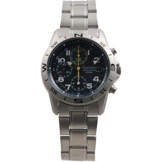 Seiko Snd 379P นาฬิกาข้อมือโครโนกราฟ เครื่องประดับ [ 100000001004074000 ]