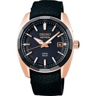 Seiko Sbxd012 Astron Global Line นาฬิกาข้อมือ สายหนัง สําหรับผู้ชาย 3 ชิ้น [ 100000001006458000 ]