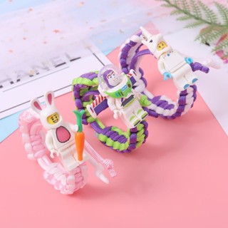 ☑❏✉Buzz Lightyear สร้อยข้อมือผู้ชายและผู้หญิงถักเชือกมือคู่คู่เกาหลีนักเรียนยูนิคอร์นสร้อยข้อมือแฟนเครื่องประดับ