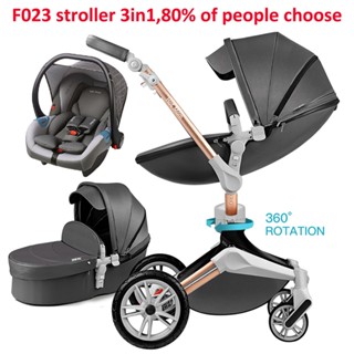 7VNG Hot Mom รถเข็นเด็กทารก3 In 1รถที่นั่ง Bassinet Carriage สำหรับทารกแรกเกิด360 ° หมุน Travel Pram จัดส่งฟรี F023