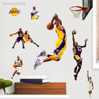 NBA star Kobe Bryant Curry สติ๊กเกอร์ติดผนังบาสเกตบอล James Owen หอพักกันน้ำ self - กาวภาพจิตรกรรมฝาผนังสติกเกอร์