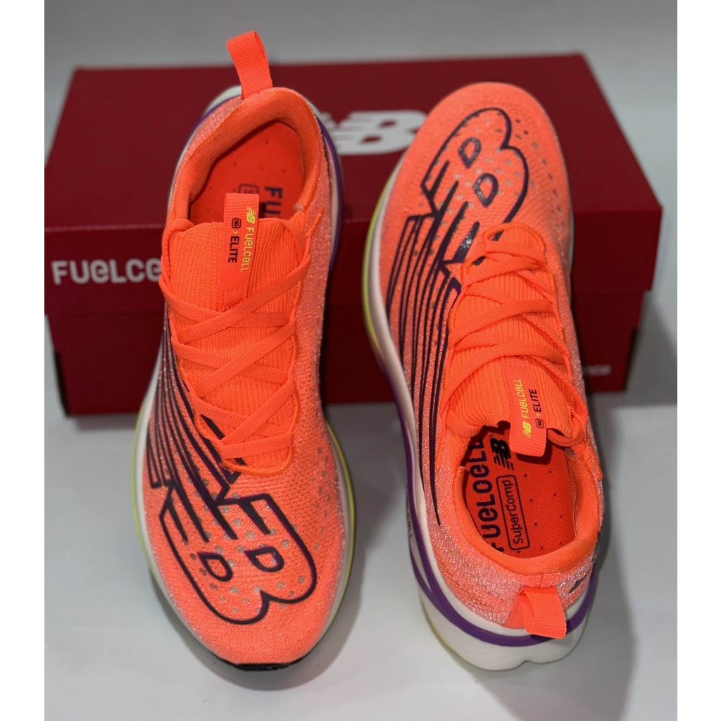 ✉รองเท้าวิ่งNew Balance FuelCell SuperComp Elite V3 (size37-45) Orange รองเท้าวิ่งผู้ชาย