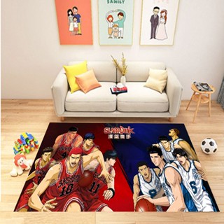 พรมปูพื้น คุณภาพดี ลายอนิเมะ Slam Dunk Basketball Sakuragi Flower Road Kaedo Rukawa สําหรับตกแต่งห้องนอนเด็ก ห้องนั่งเล่น