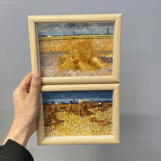 ภาพวาดสีน้ํามัน รูป Van Gogh Harvest World สไตล์ยุโรป อเมริกัน สําหรับตกแต่งบ้าน ห้องนั่งเล่น