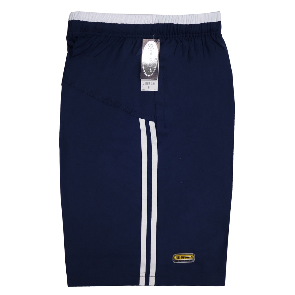 NU SPORTS (นู สปอร์ต) NU839 กางเกงขาสั้นผู้ชาย ขอบเอวยางยืด มีเชือกผูกด้านใน  ใส่ลำลอง ใส่อยู่บ้าน