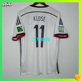 เสื้อบอลแมนยู เสื้อบอล 2014ทีมเยอรมันในบ้านแขนสั้นหมายเลข11 Klose หมายเลข13 เอ็มulleram หมายเลข7 Piggy Cross เสื้อฟุตบอล