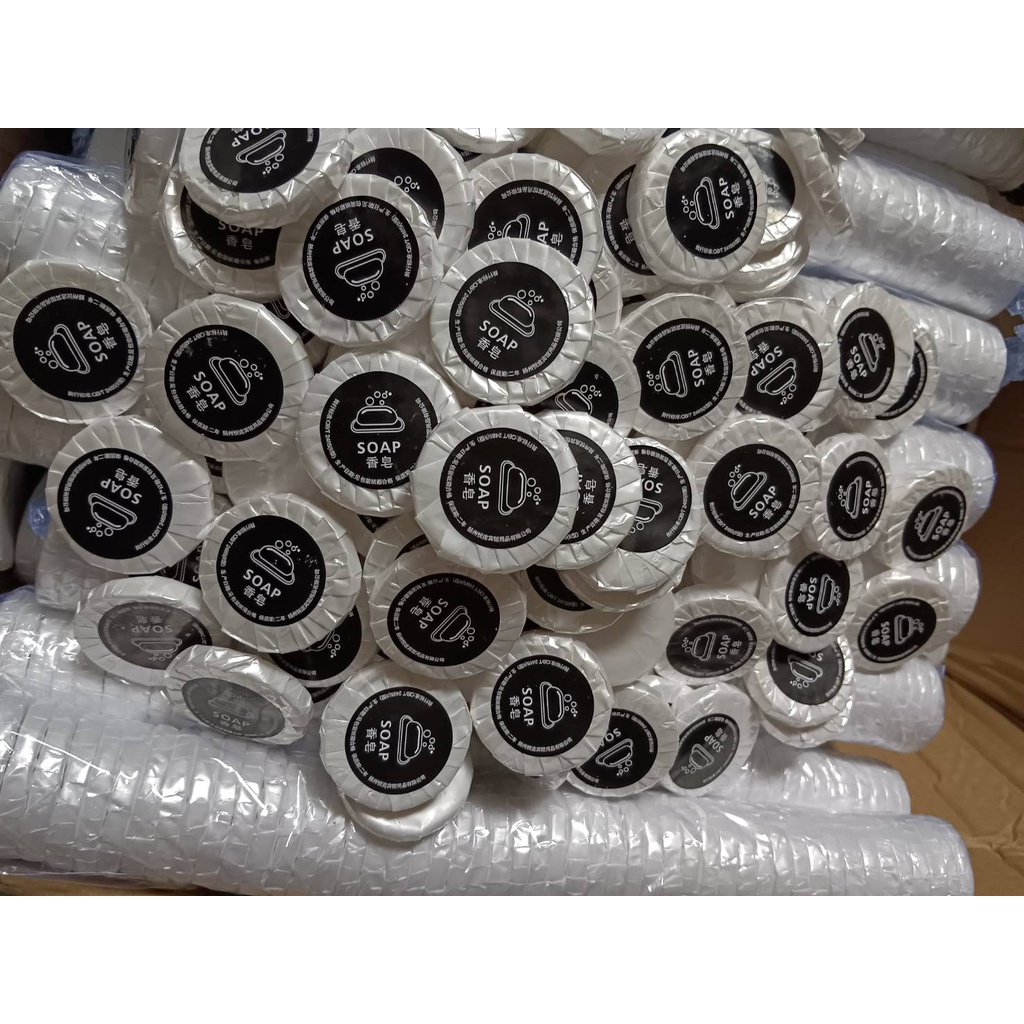 50ก้อน!! ก้อนละ1.5บาท ขายส่งโรงแรม เล็กสบู่ก้อน คุณภาพดี  สามารถสั่งพิมพ์โลโก้ได้ สบู่ก้อน ของใช้ในโรงแรม