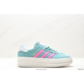 Adidas Gazelle Bold w Low Top รองเท้าผ้าใบลําลอง เข้ากับทุกการแต่งกาย สไตล์เรโทร