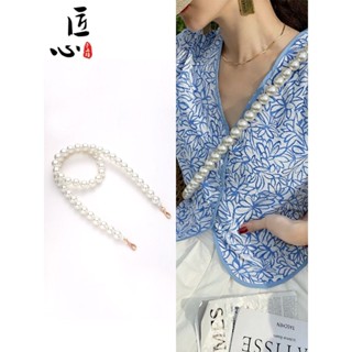 ✖ความฉลาด Handmade น้ำหอมขนาดเล็กเข็มขัด Pearl CHAIN ​​อุปกรณ์เสริมกระเป๋าสายคล้องไหล่ Messenger Transformation กระเป๋าเ