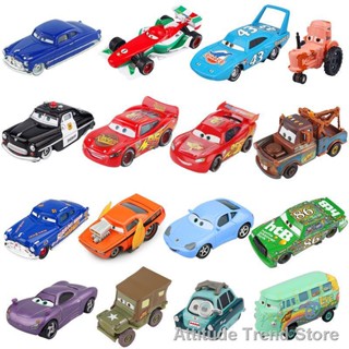 Attitude Trend Store[new] Pixar Cars 2 3 Lightning McQueen Mater Jackson Storm Ramirez 1:55 ยานพาหนะโลหะอัลลอยด์ ของเล่น