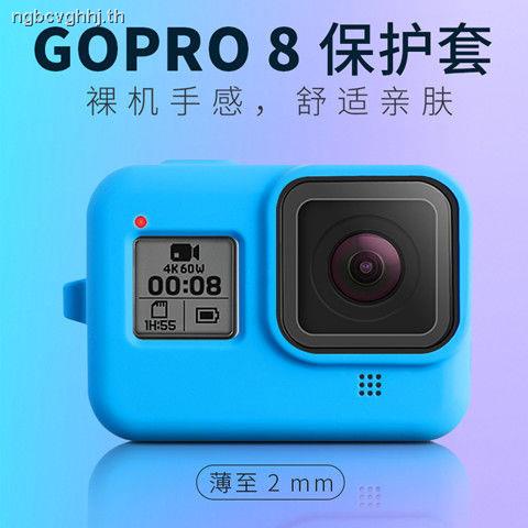 GoPro8 Protection Shock-proof Scratch-resistant Silicone Cover Lanyard Blue BLACK HERO8 BLACK Access