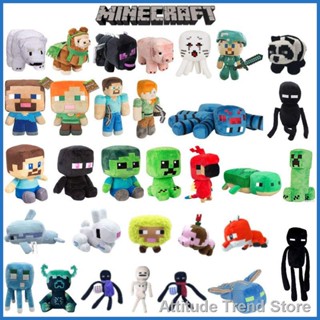 Attitude Trend Store[new]  Minecraft Serises Plush Toys Minecraft Creeper Enderman Wolf Luminous Octopus Stuffed Toys Pi