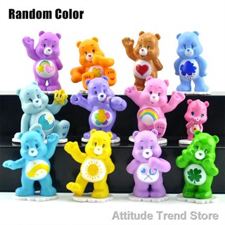 Attitude Trend Store[new] 【In Stock】New 12pcs Care Bears Cartoon Figuer Toys Cute Ornaments Cake Decorations Kids Gifts