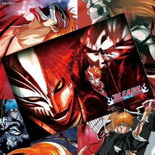 สติกเกอร์โปสเตอร์ ลายอนิเมะ Death Kurosaki Ichigo สําหรับติดตกแต่งผนังบ้าน หอพัก