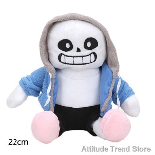 Attitude Trend Store[new] 【In Stock】NEW Undertale Sans Plush Stuffed Doll Toy Pillow Hugger Cushion Cosplay Toy Gift 9"