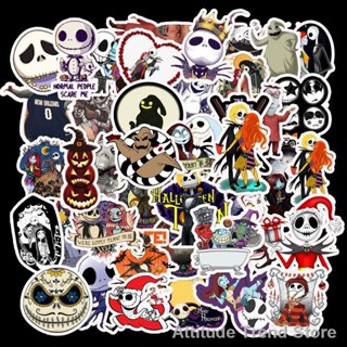 Attitude Trend Store[new] 【Ready Stock】สติ๊กเกอร์ the nightmare before christmas 50 ชิ้นสําหรับตกแต่งรถยนต์แล็ปท็อป 【ถูก