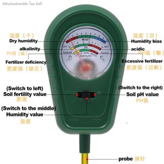 Three-in-one เครื่องตรวจจับความชื้นในดิน ค่า PH ความกว้าง