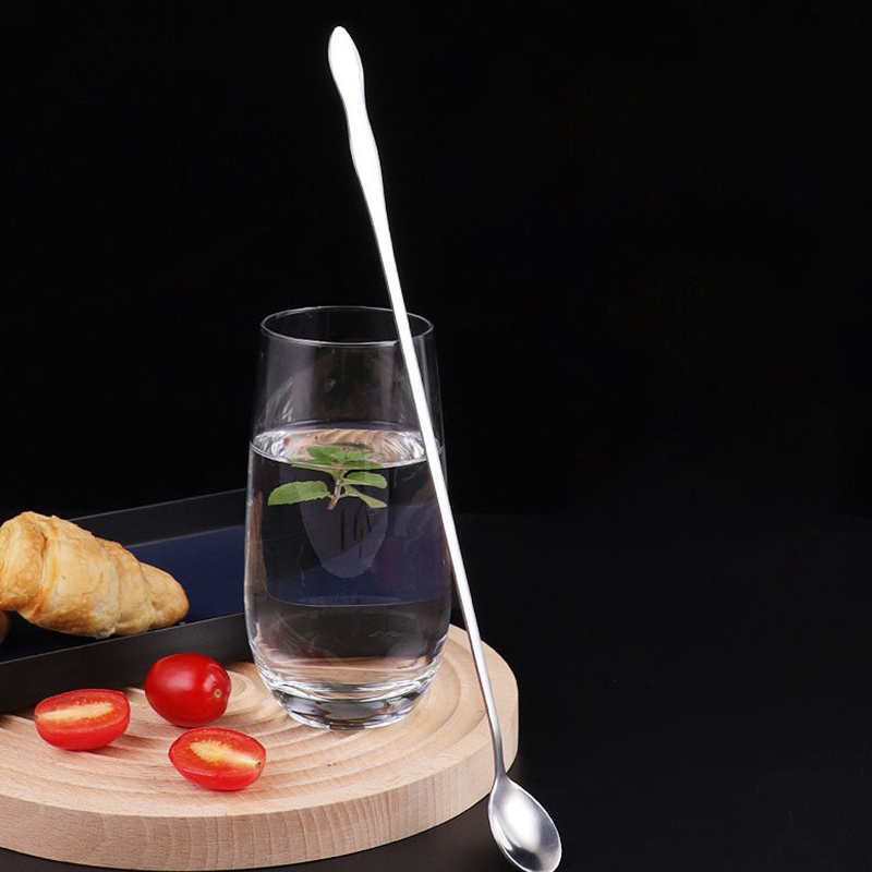 [AC041]ช้อนคนด้ามยาว สแตนเลส มีให้เลือก ยาว 20/26cm stirring spoon - รูปที่ 5