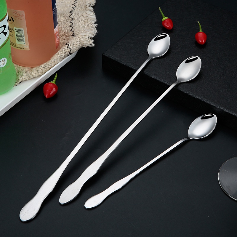 [AC041]ช้อนคนด้ามยาว สแตนเลส มีให้เลือก ยาว 20/26cm stirring spoon