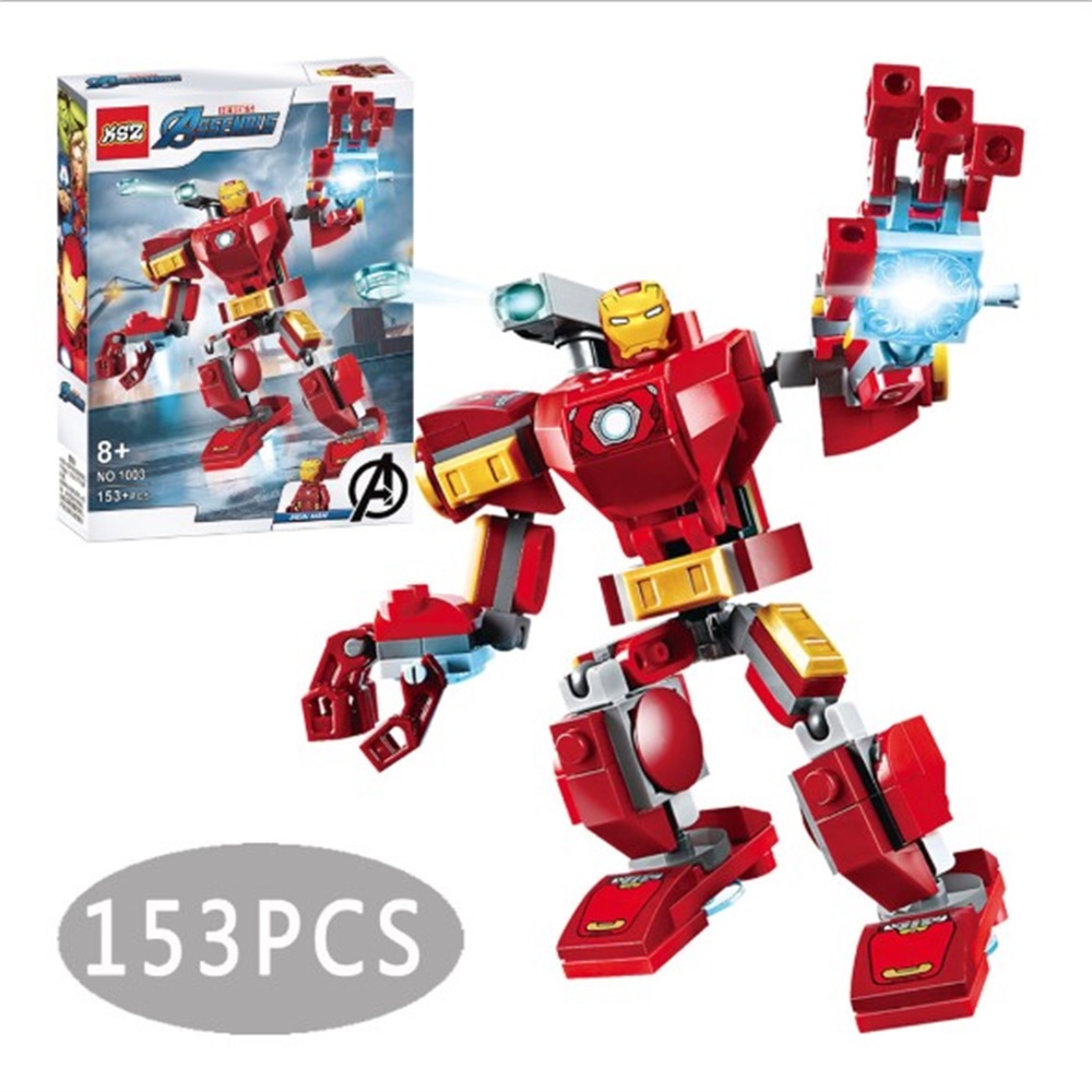 ❤❤❤ღღDetails about Lego Marvel Avengers Classic Iron Man Mech Building Set - 76140 For Friends and