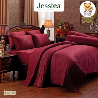 Jessica ผ้านวม 90 x 100 นิ้ว (ไม่รวมผ้าปูที่นอน) Jacquard แจ็คการ์ด ทอ 500 เส้น พิมพ์ลาย กราฟฟิก QS738 #เจสสิกา ผ้าห่ม