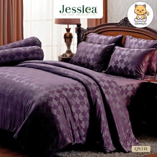 Jessica ผ้านวม 90 x 100 นิ้ว (ไม่รวมผ้าปูที่นอน) Jacquard แจ็คการ์ด ทอ 500 เส้น พิมพ์ลาย กราฟฟิก QS741 #เจสสิกา ผ้าห่ม