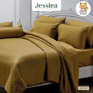 Jessica ผ้านวม 90 x 100 นิ้ว (ไม่รวมผ้าปูที่นอน) Jacquard แจ็คการ์ด ทอ 500 เส้น พิมพ์ลาย กราฟฟิก QS767 #เจสสิกา ผ้าห่ม