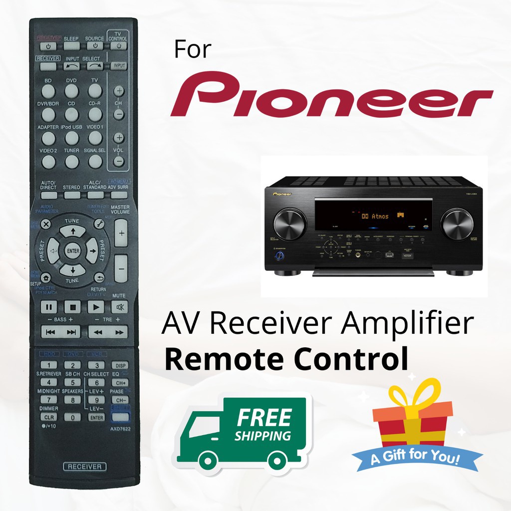 Pioneer AXD7622 AV Receiver เครื่องขยายเสียง universal Remote VSX-518 VSX-520-K VSX-522-K VSX-820-K smart controller VSX