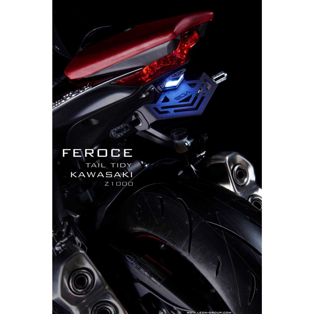 Leon ท้ายสั้น รุ่น Feroce สำหรับ KAWASAKI Z1000(2015-16) BLACK