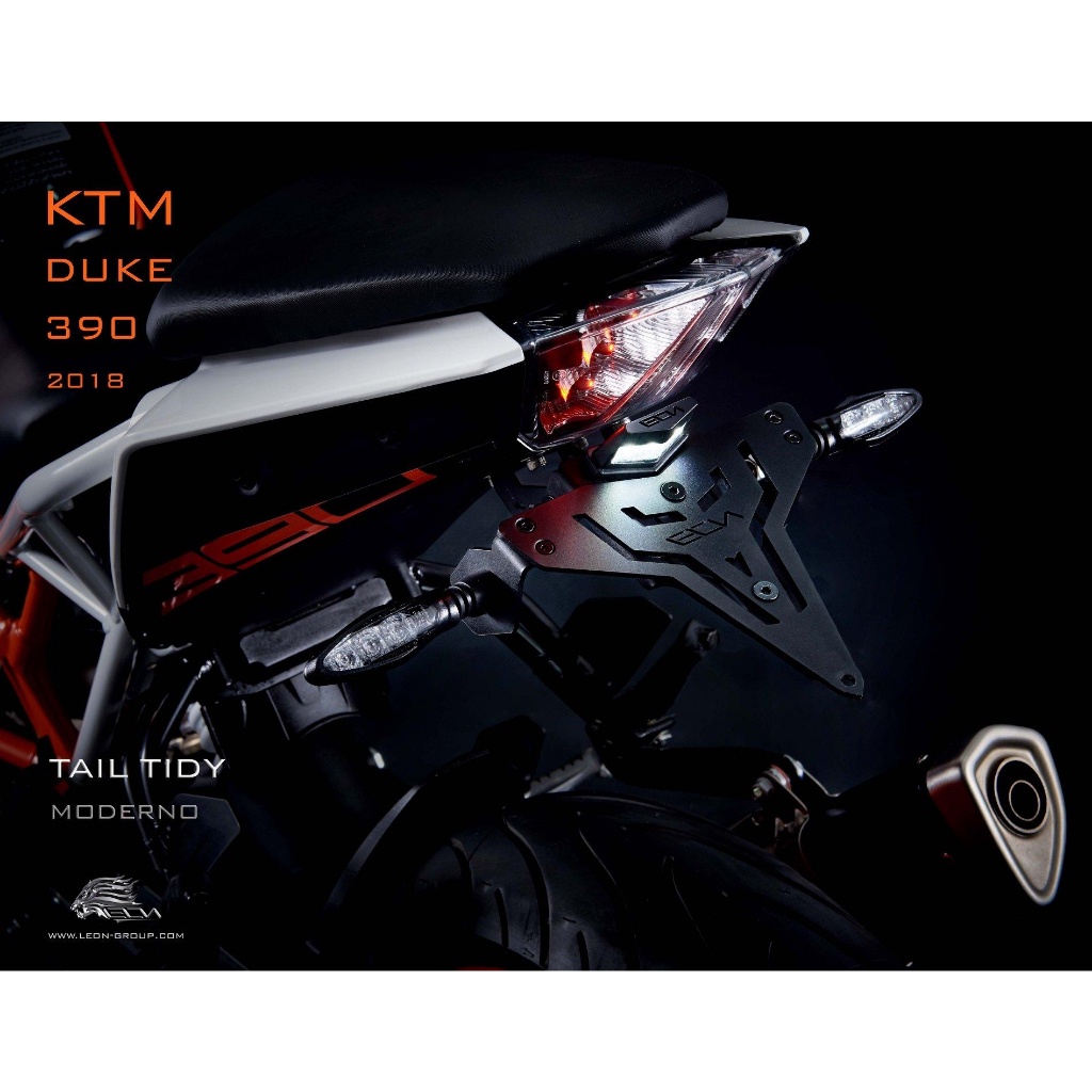 Leon ท้ายสั้น รุ่น Moderno สำหรับ KTM DUKE390 2018 BLACK